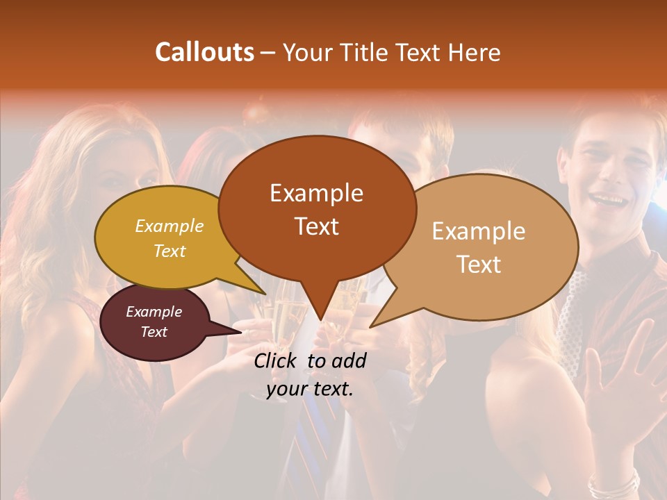 Champagne New Year  PowerPoint Template