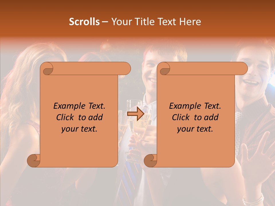 Champagne New Year  PowerPoint Template