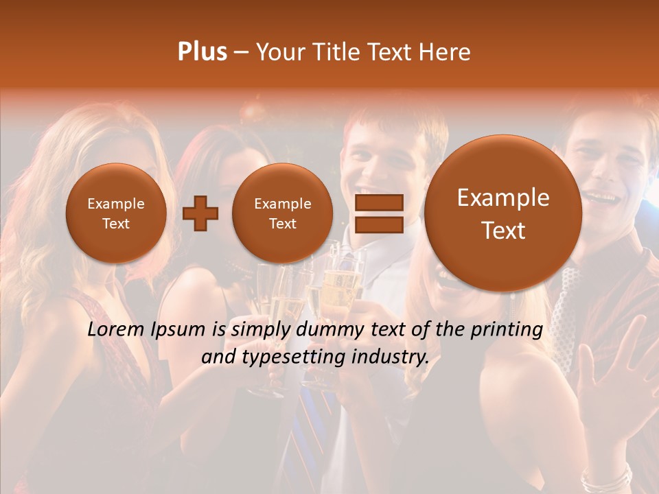 Champagne New Year  PowerPoint Template