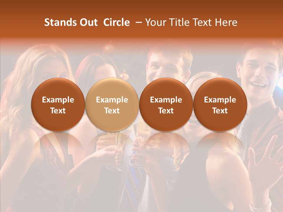 Champagne New Year  PowerPoint Template