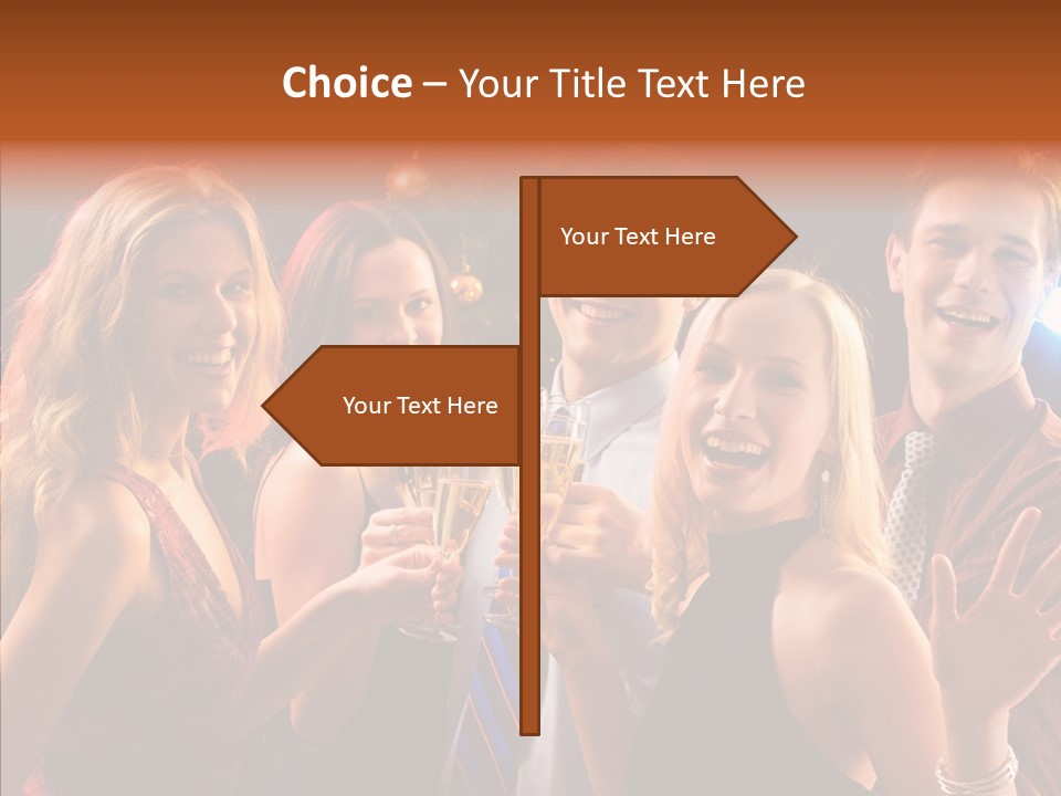 Champagne New Year  PowerPoint Template