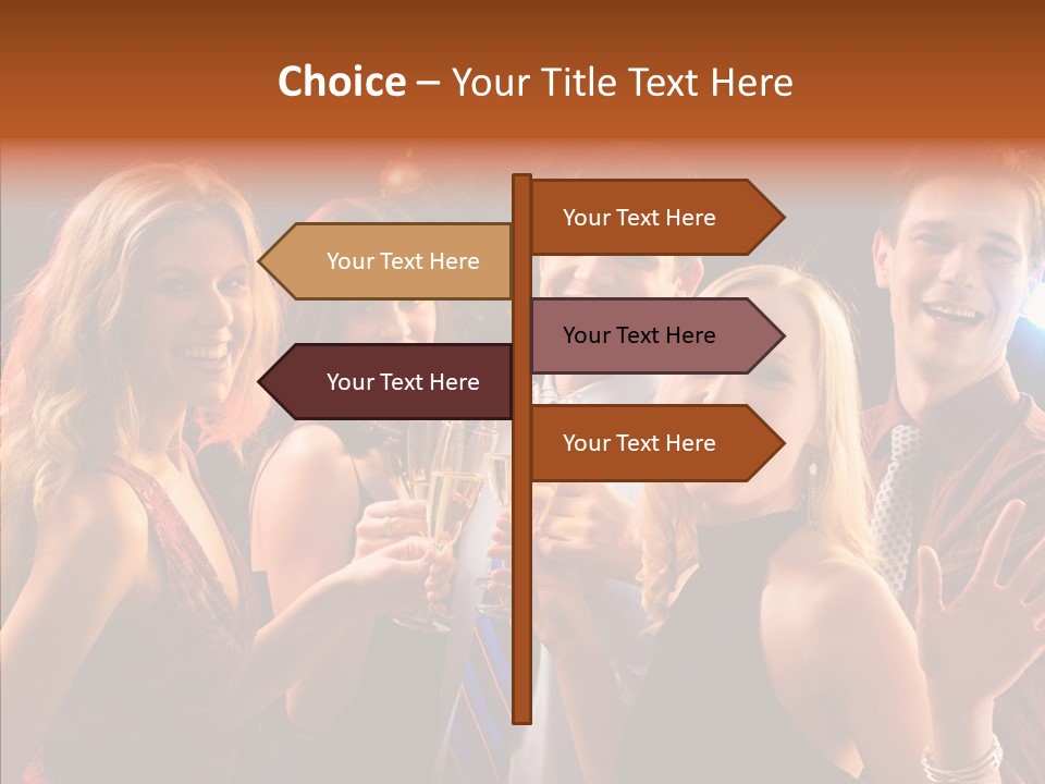 Champagne New Year  PowerPoint Template