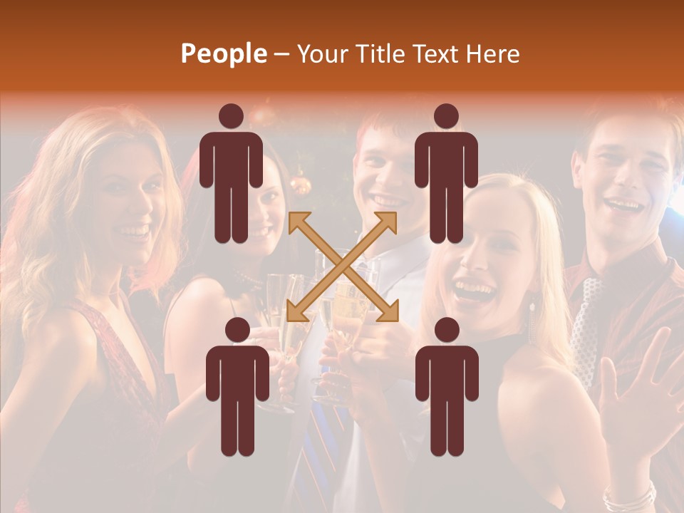 Champagne New Year  PowerPoint Template