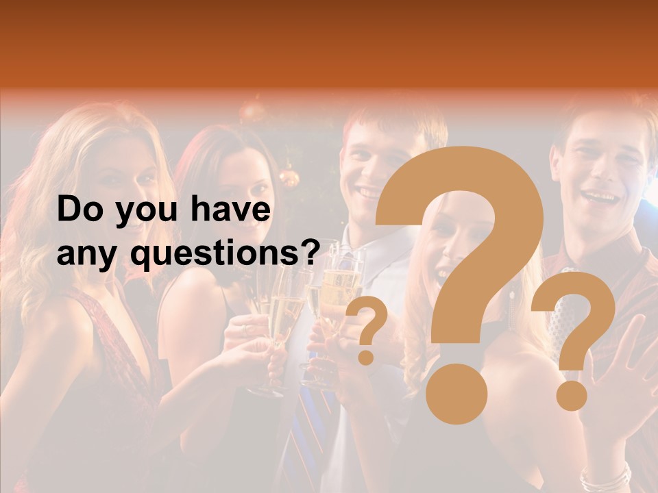 Champagne New Year  PowerPoint Template