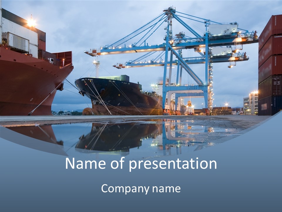 Customs Cargo Business PowerPoint Template