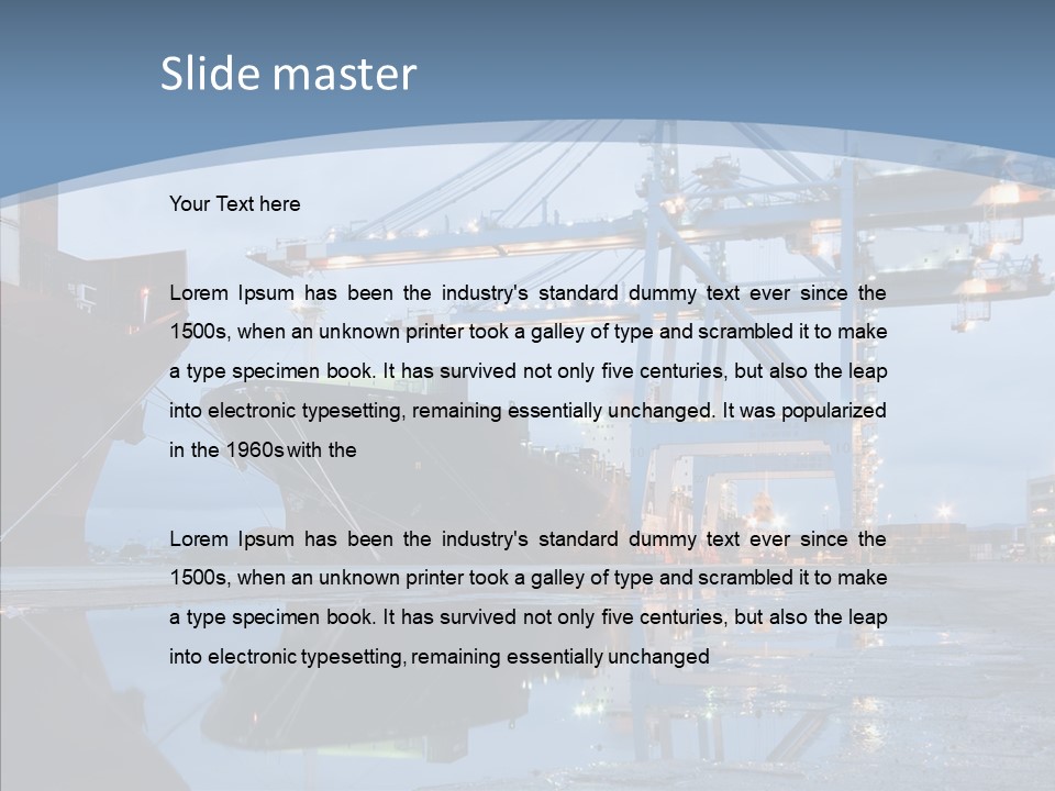 Customs Cargo Business PowerPoint Template