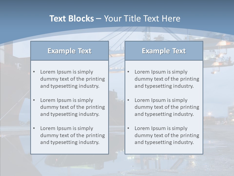 Customs Cargo Business PowerPoint Template