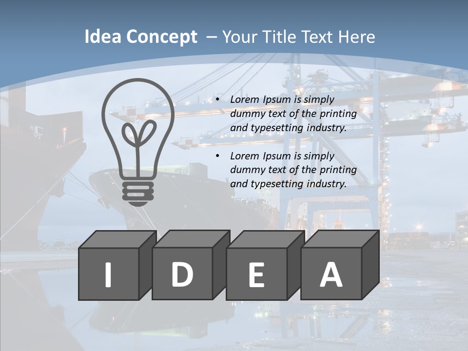 Customs Cargo Business PowerPoint Template