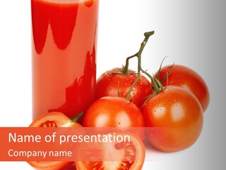 Juice Vivid Cut PowerPoint Template