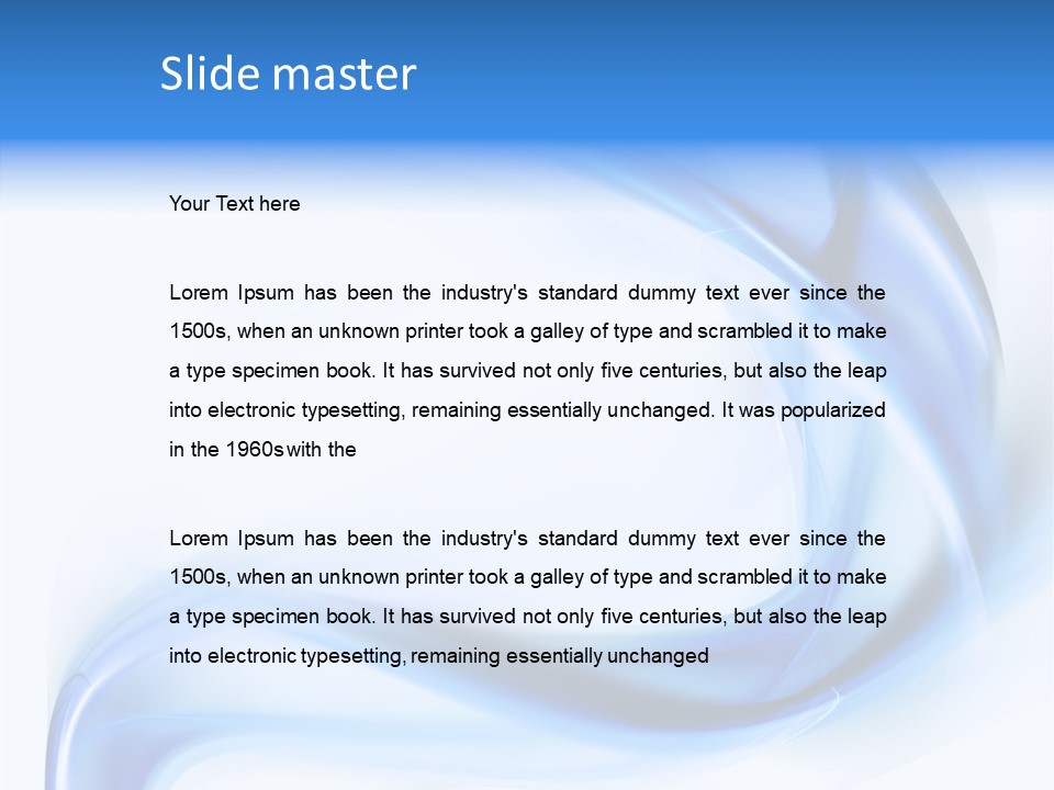 Illustration Space Chaos PowerPoint Template