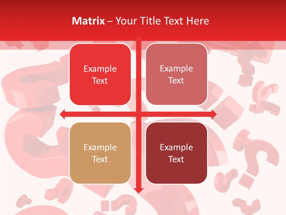 Asking Confusion Three Dimensional Shape PowerPoint Template