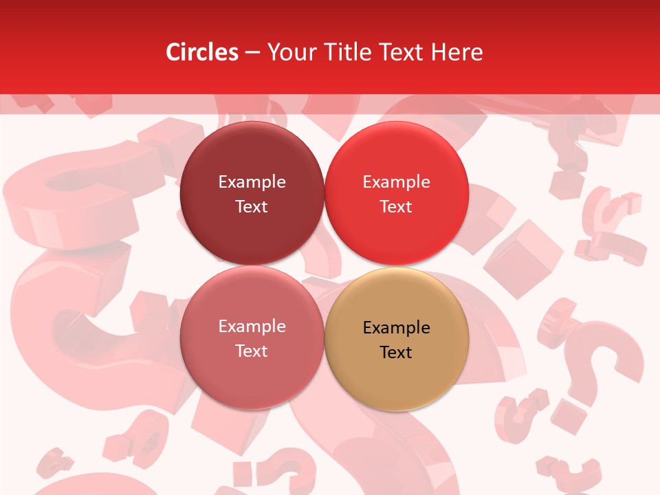 Asking Confusion Three Dimensional Shape PowerPoint Template