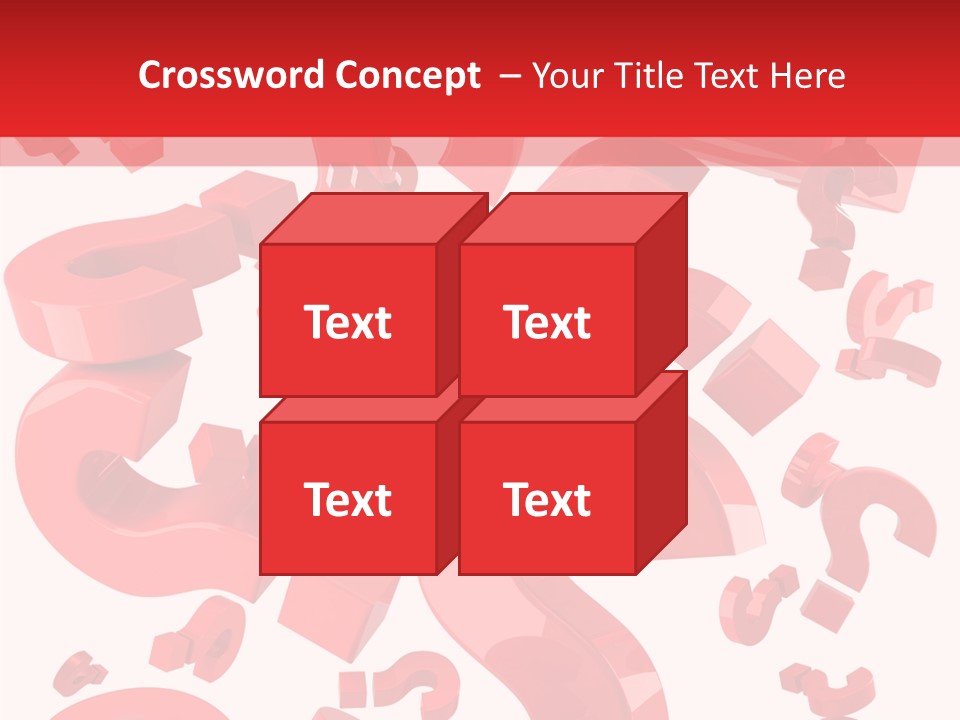 Asking Confusion Three Dimensional Shape PowerPoint Template