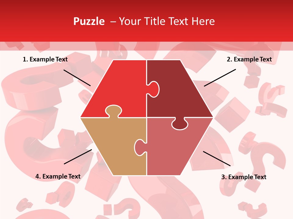 Asking Confusion Three Dimensional Shape PowerPoint Template