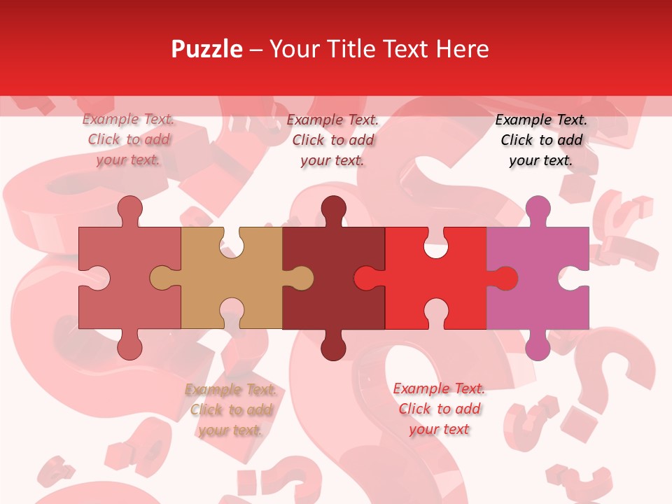 Asking Confusion Three Dimensional Shape PowerPoint Template