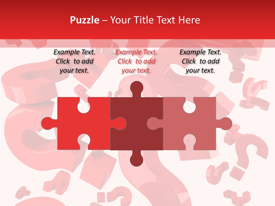 Asking Confusion Three Dimensional Shape PowerPoint Template