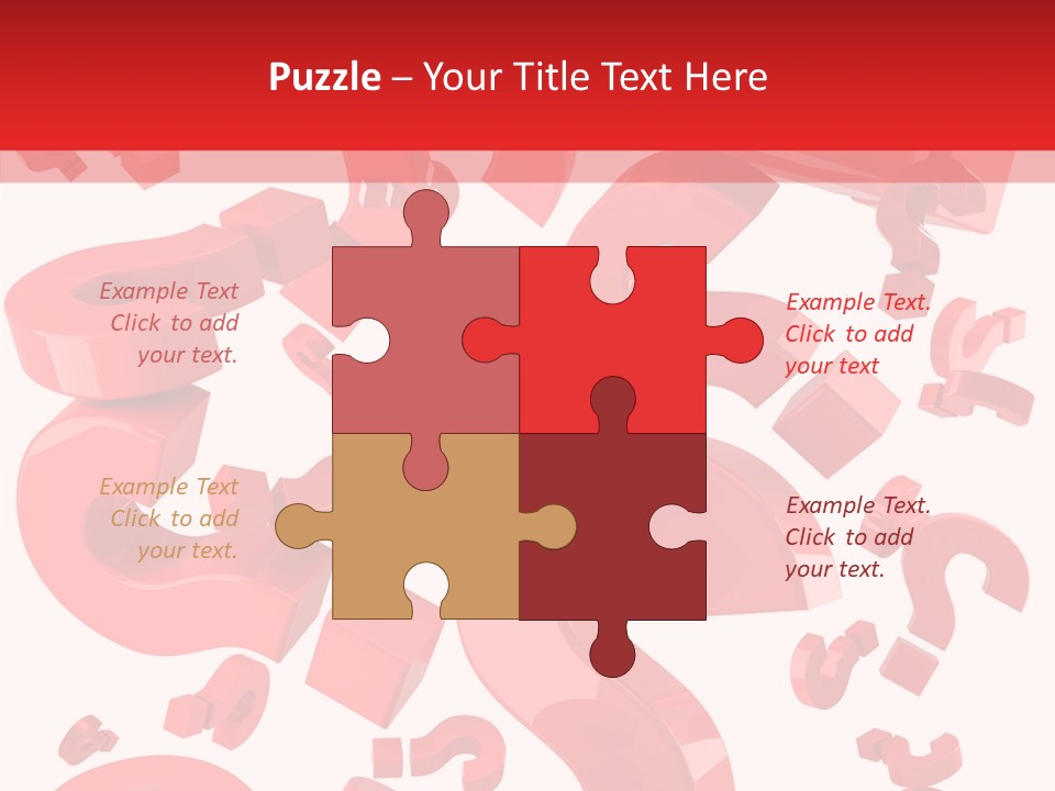 Asking Confusion Three Dimensional Shape PowerPoint Template