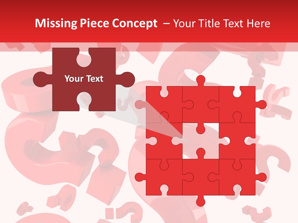 Asking Confusion Three Dimensional Shape PowerPoint Template