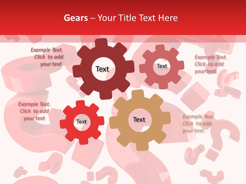 Asking Confusion Three Dimensional Shape PowerPoint Template