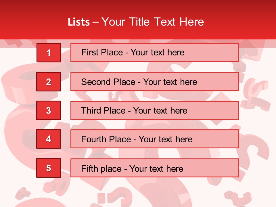 Asking Confusion Three Dimensional Shape PowerPoint Template
