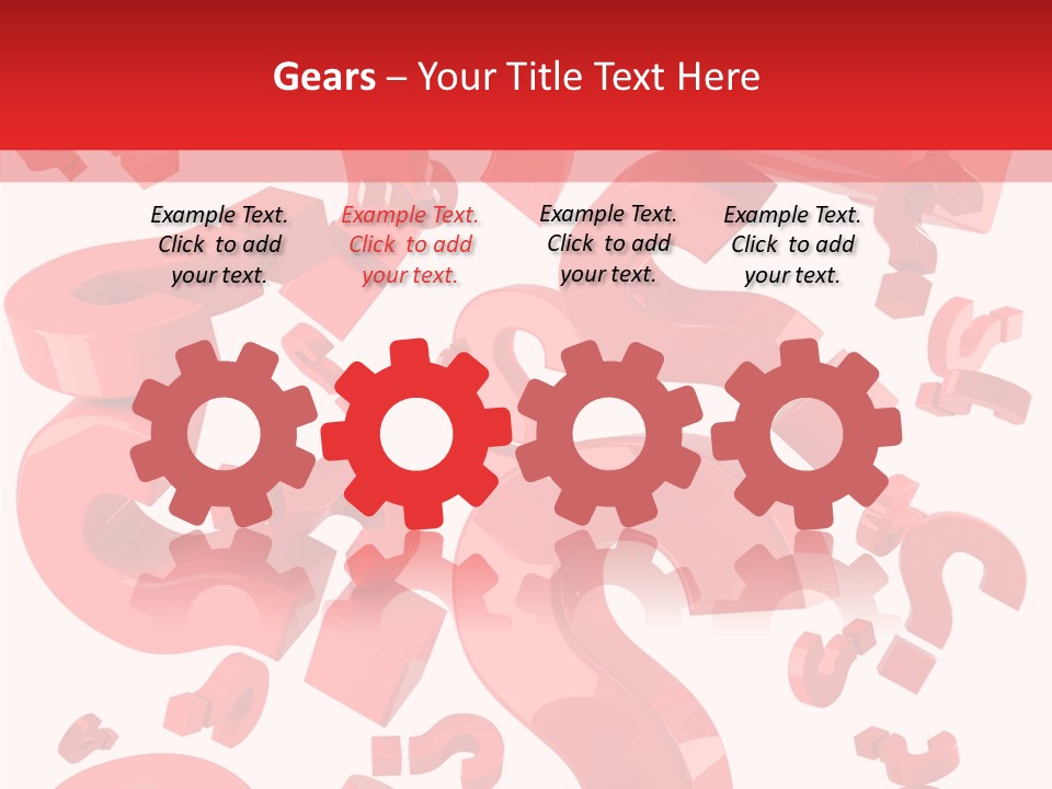 Asking Confusion Three Dimensional Shape PowerPoint Template