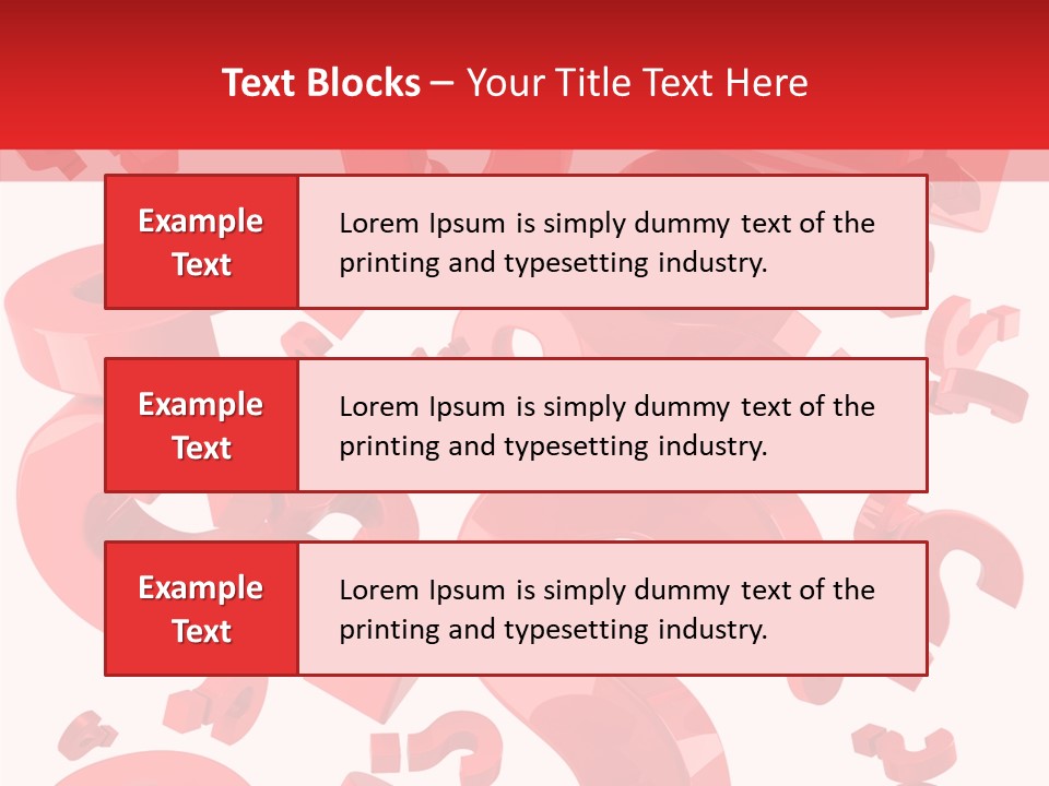Asking Confusion Three Dimensional Shape PowerPoint Template