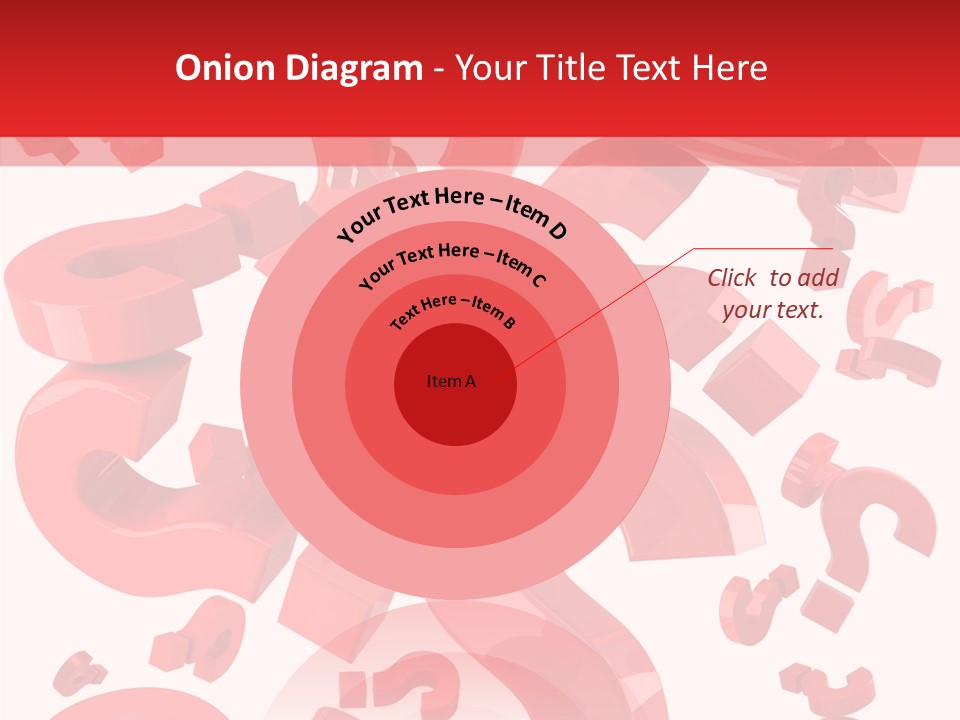 Asking Confusion Three Dimensional Shape PowerPoint Template