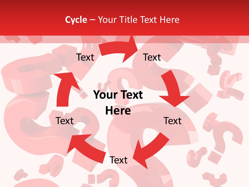 Asking Confusion Three Dimensional Shape PowerPoint Template