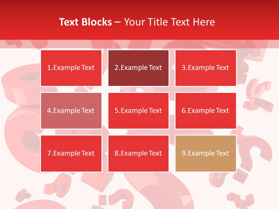 Asking Confusion Three Dimensional Shape PowerPoint Template