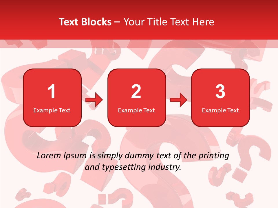 Asking Confusion Three Dimensional Shape PowerPoint Template