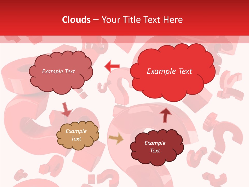 Asking Confusion Three Dimensional Shape PowerPoint Template