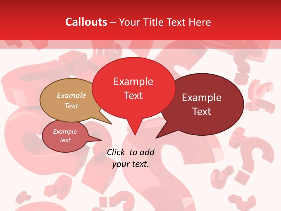 Asking Confusion Three Dimensional Shape PowerPoint Template