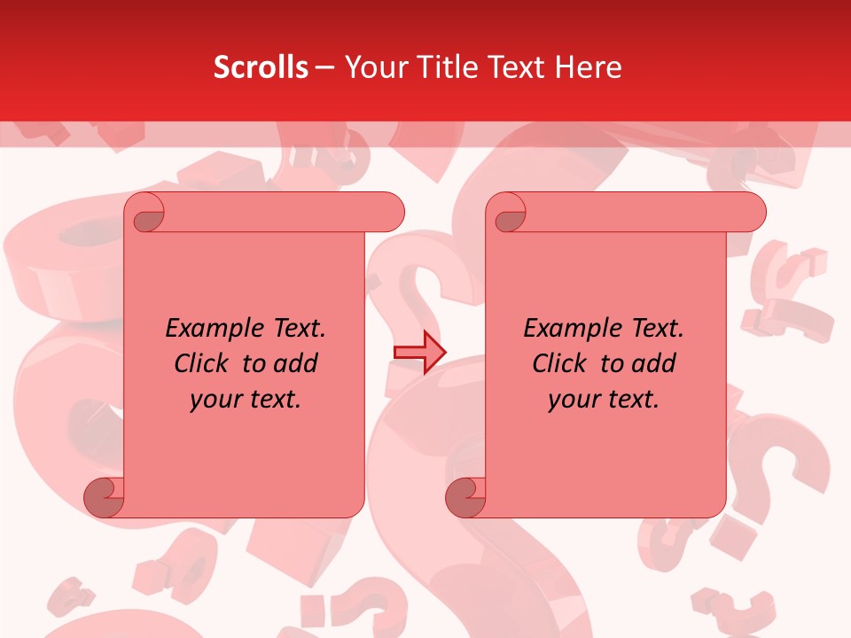 Asking Confusion Three Dimensional Shape PowerPoint Template