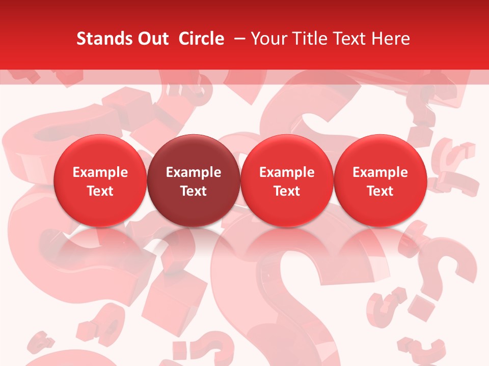 Asking Confusion Three Dimensional Shape PowerPoint Template