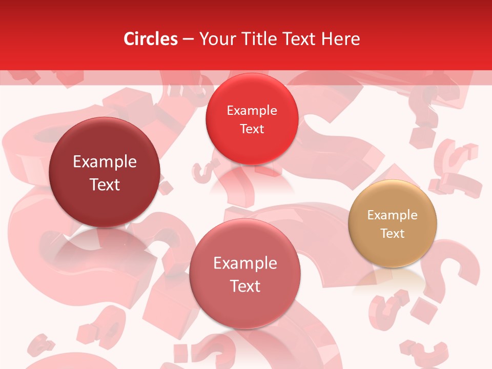 Asking Confusion Three Dimensional Shape PowerPoint Template