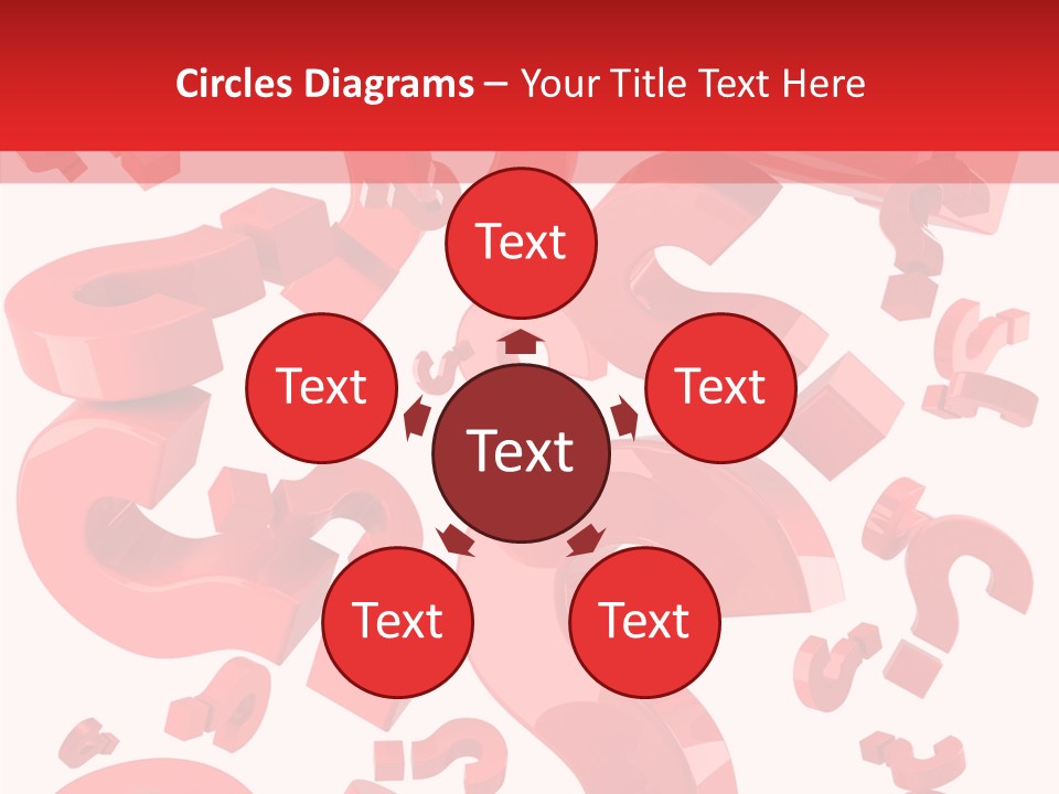 Asking Confusion Three Dimensional Shape PowerPoint Template