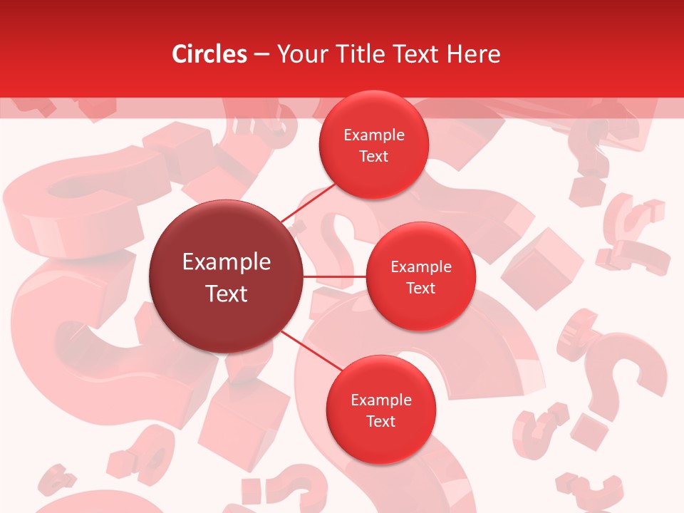 Asking Confusion Three Dimensional Shape PowerPoint Template