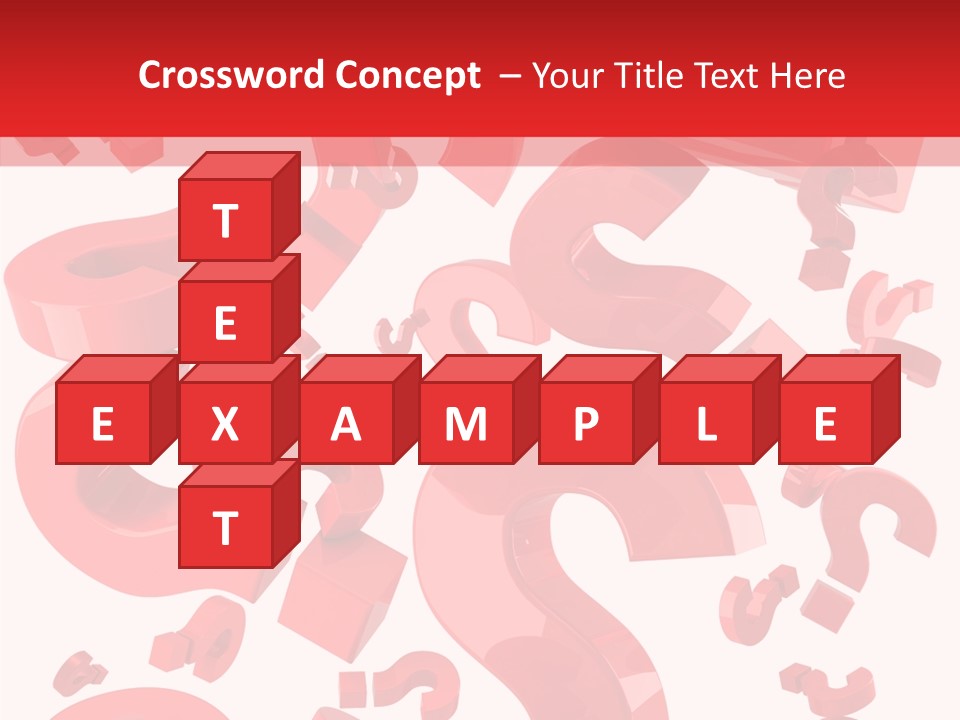 Asking Confusion Three Dimensional Shape PowerPoint Template