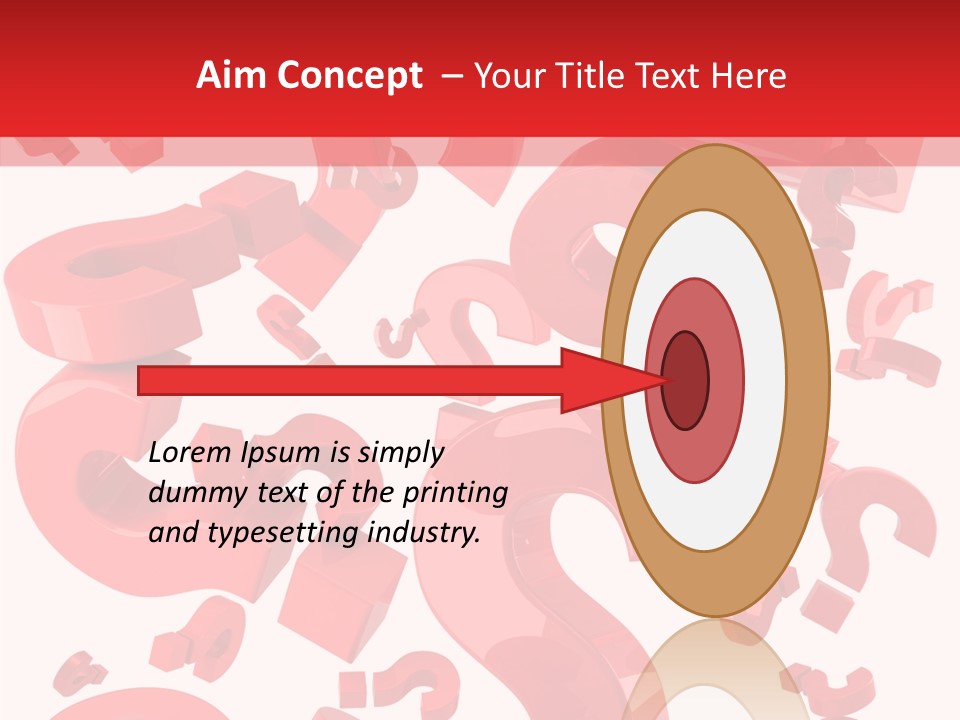 Asking Confusion Three Dimensional Shape PowerPoint Template