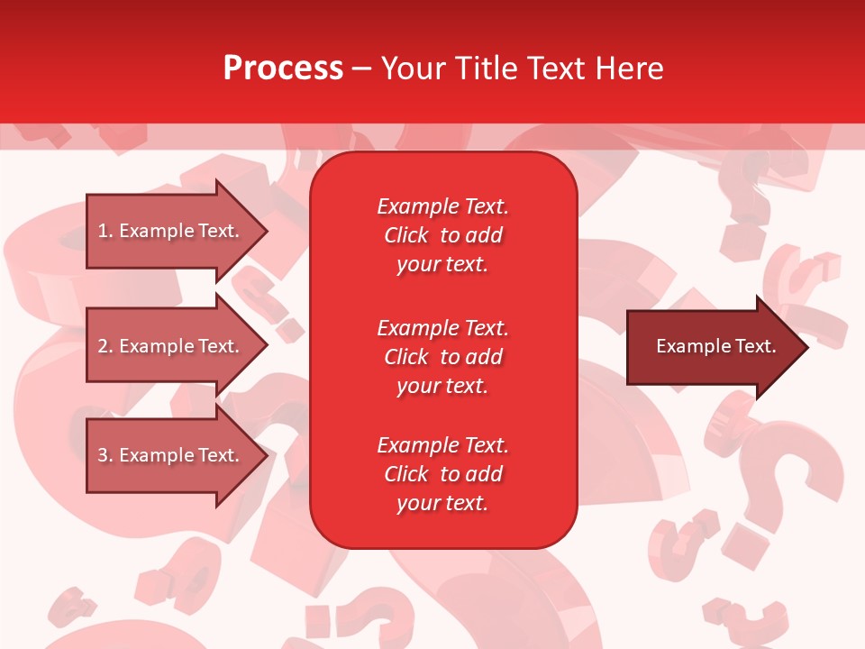 Asking Confusion Three Dimensional Shape PowerPoint Template