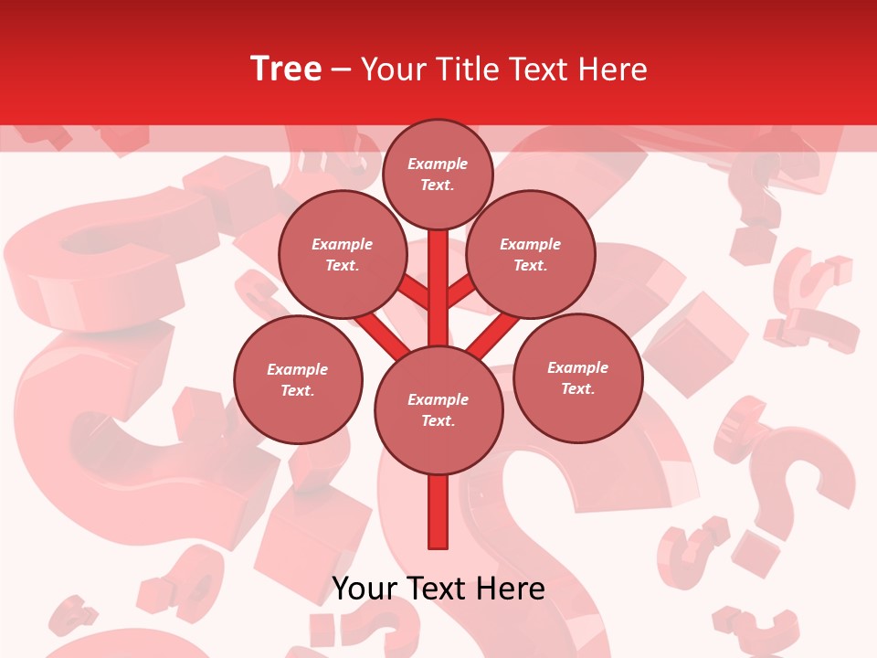 Asking Confusion Three Dimensional Shape PowerPoint Template