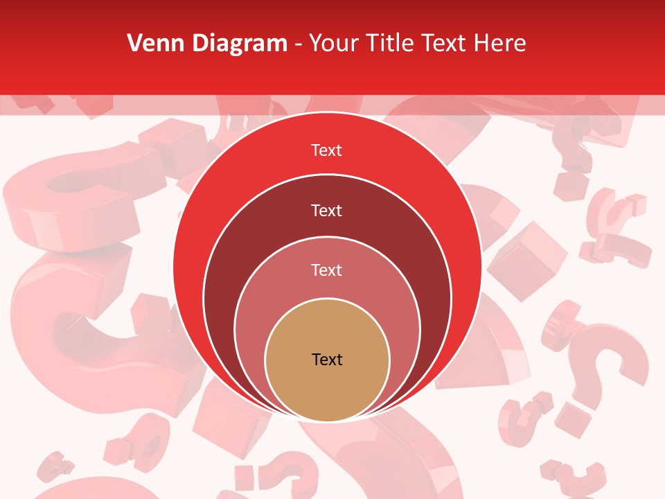 Asking Confusion Three Dimensional Shape PowerPoint Template