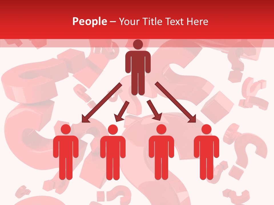 Asking Confusion Three Dimensional Shape PowerPoint Template