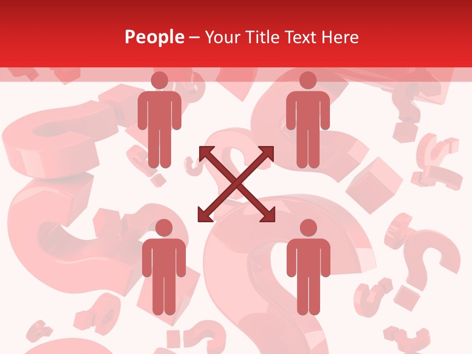 Asking Confusion Three Dimensional Shape PowerPoint Template