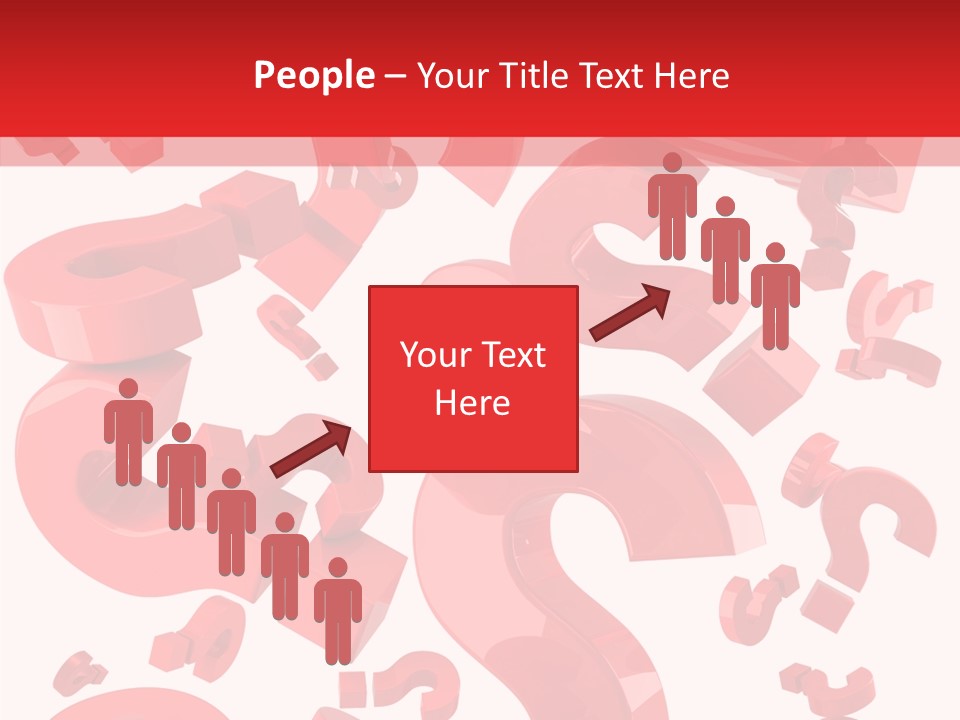 Asking Confusion Three Dimensional Shape PowerPoint Template