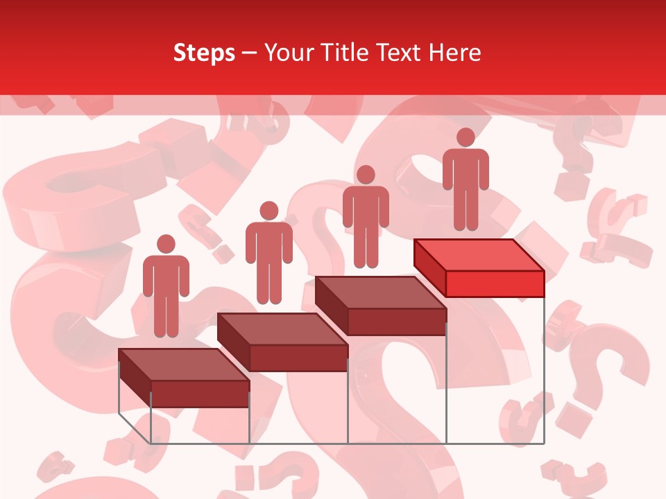 Asking Confusion Three Dimensional Shape PowerPoint Template