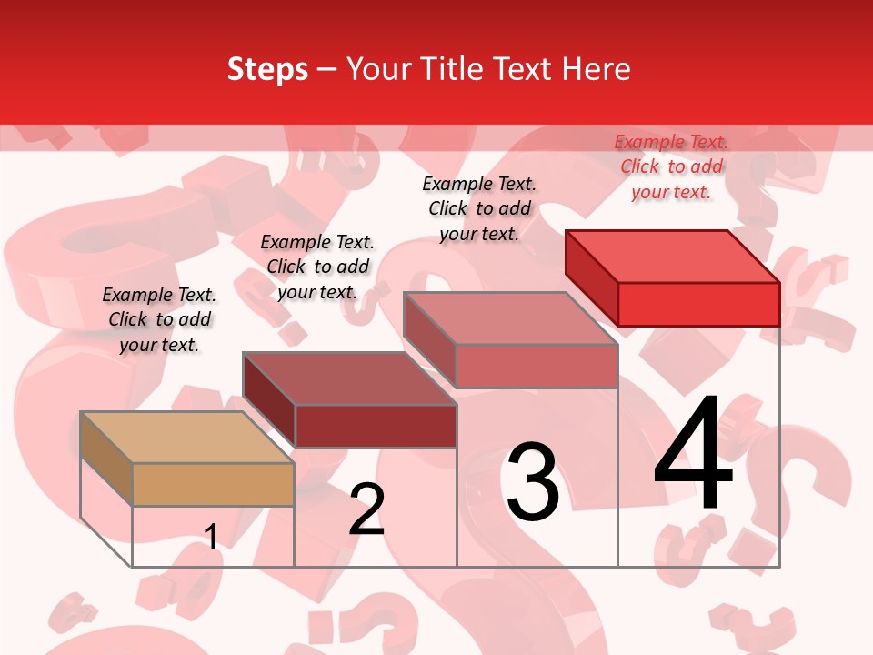 Asking Confusion Three Dimensional Shape PowerPoint Template