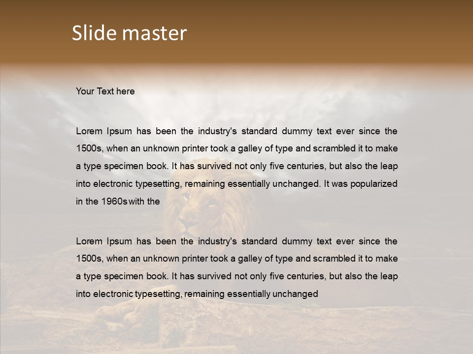 Outdoors Outside Background PowerPoint Template