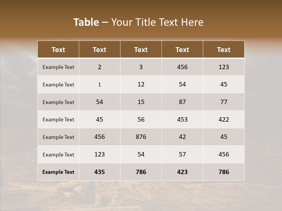 Outdoors Outside Background PowerPoint Template