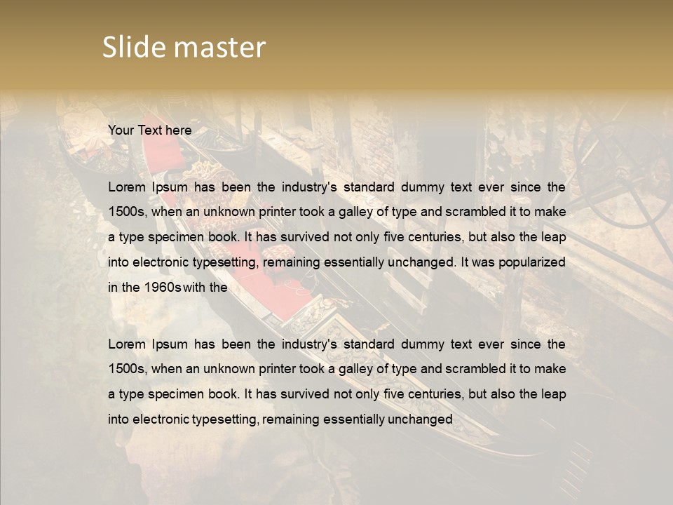 Standing Vintage Old PowerPoint Template